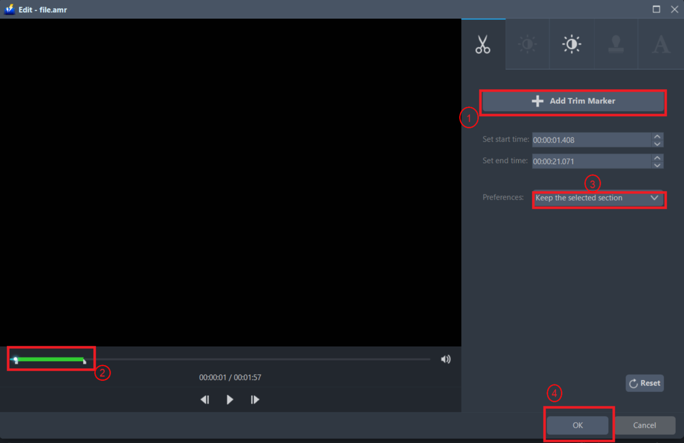 alt:アムルからmp3、ビデオパワーブルートリムAMRファイルに最適なコンバータ。