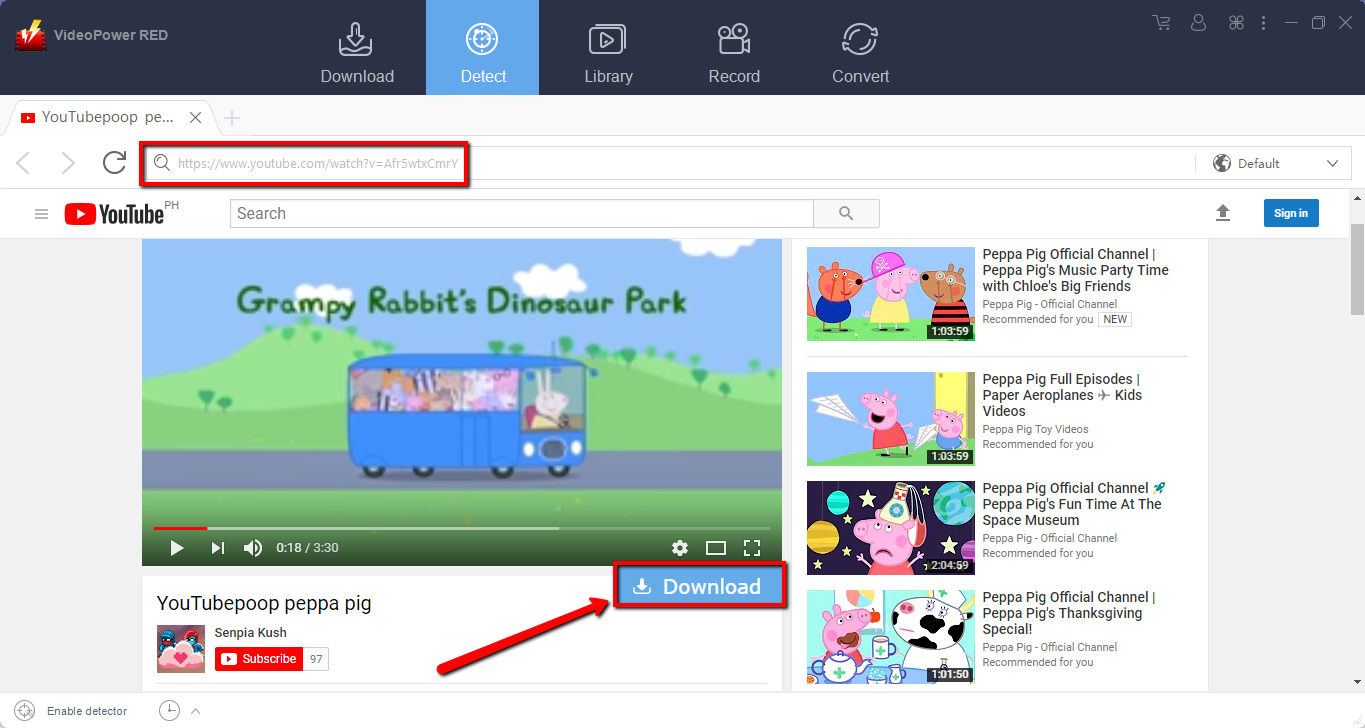 how to download videos, Best URL Video Downloader, VideoPower RED, embedded browser