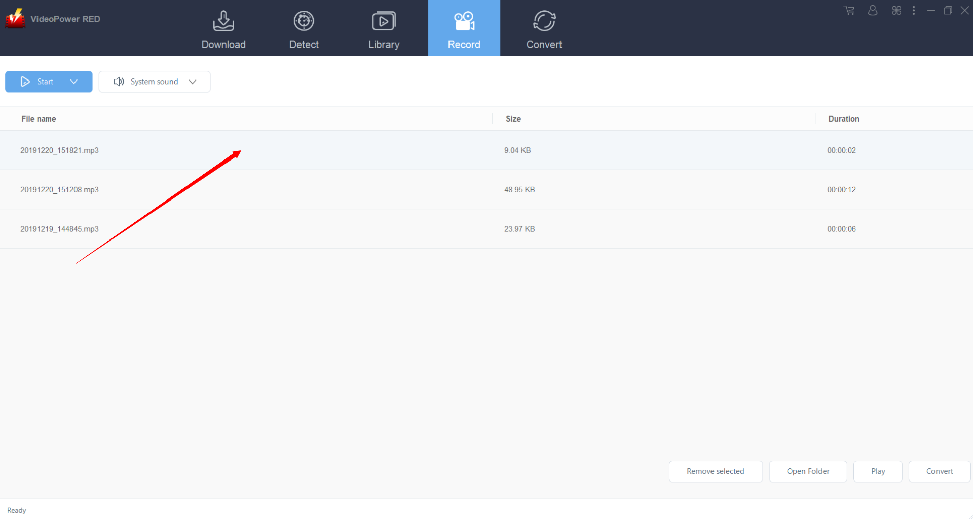 フェイスブックのビデオをMP3、ビデオパワーレッドに変換する