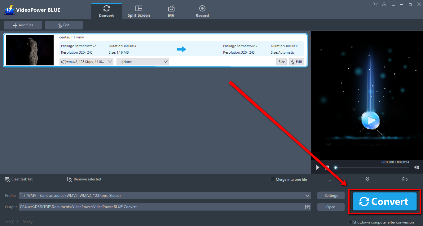Best Video Converter Software, VideoPower BLUE, convert