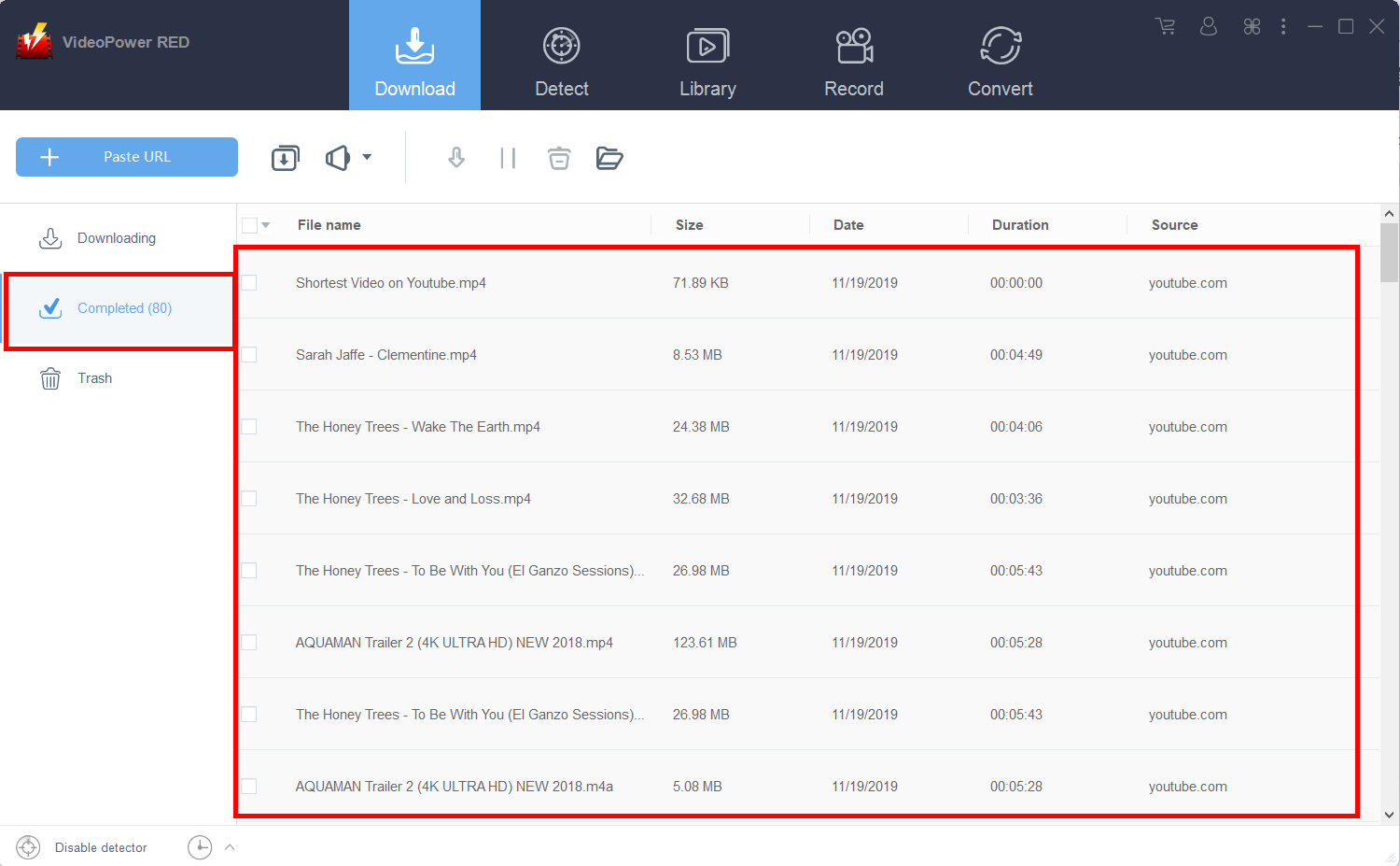 Amazing video downloader, VideoPower RED, download playlist