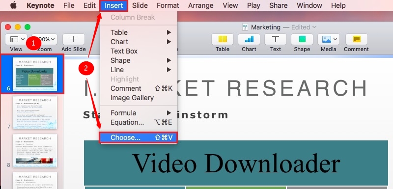 VideoPower RED, Embed YouTube video in Keynote, screen record, recording modes
