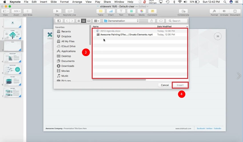VideoPower RED, Embed YouTube video in Keynote, screen record, recording modes