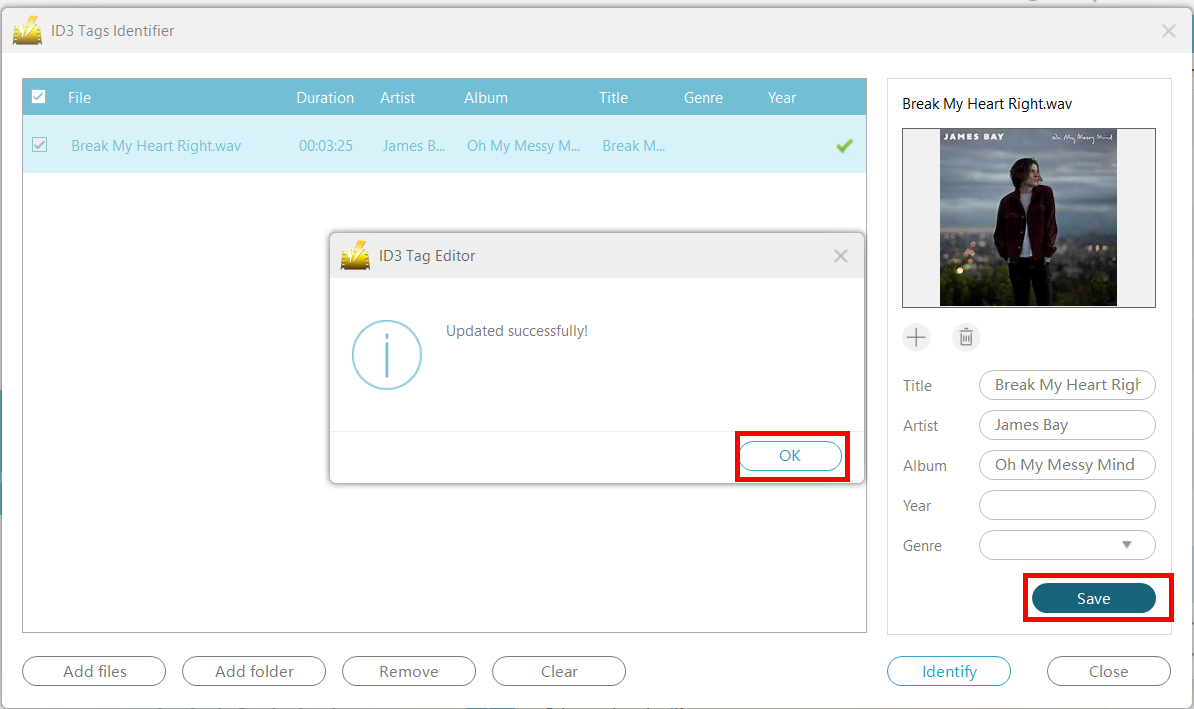 ID3 Identifier, VideoPower YELLOW, Save