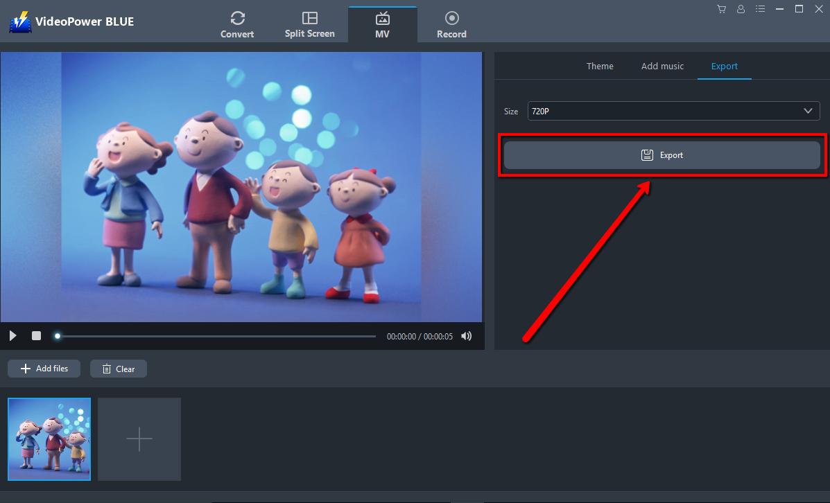 amazing slideshow maker, Slideshow maker, VideoPower BLUE, Export file