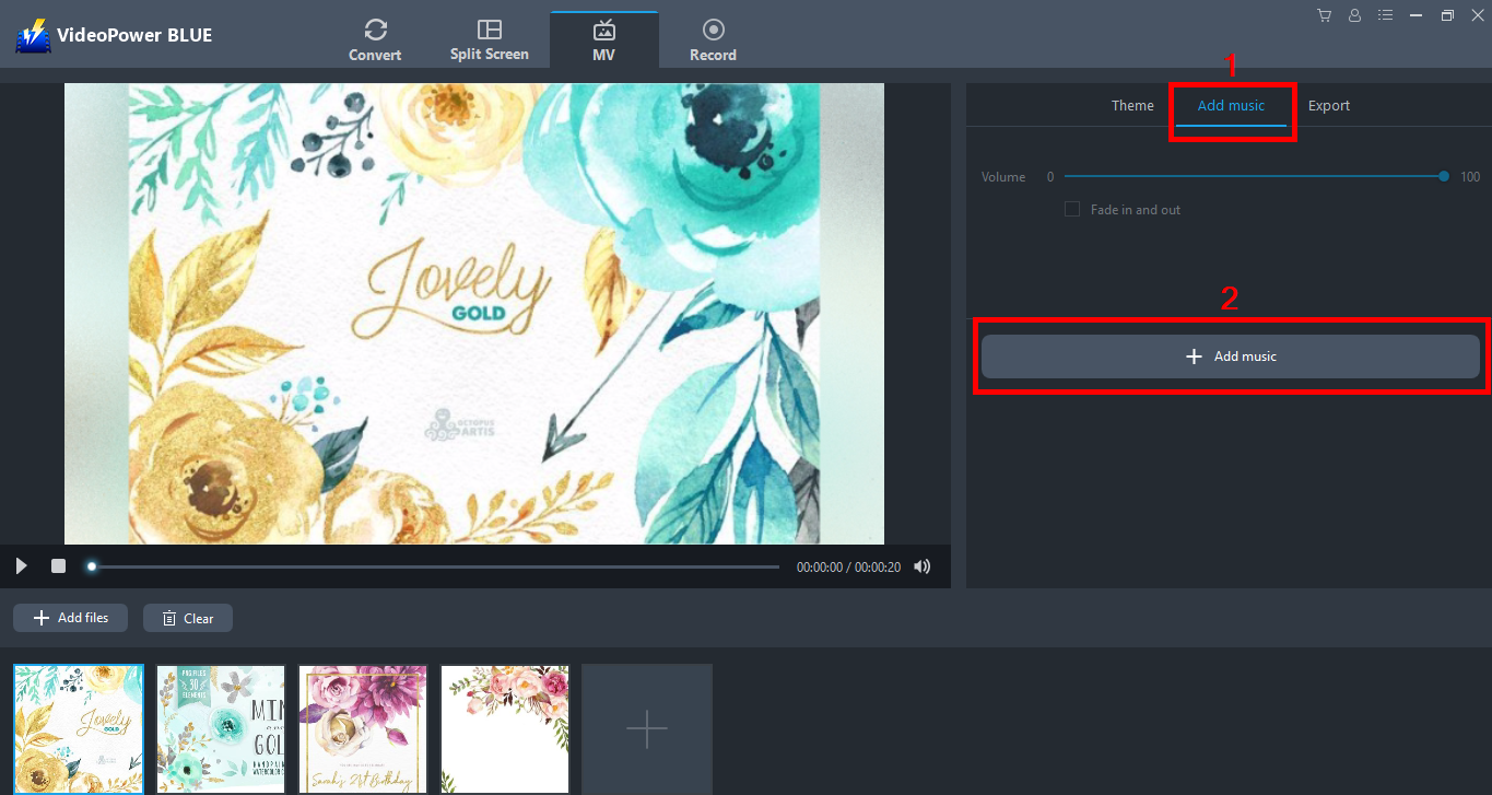 Best Photo Slide Show Software, VideoPower BLUE, MV maker