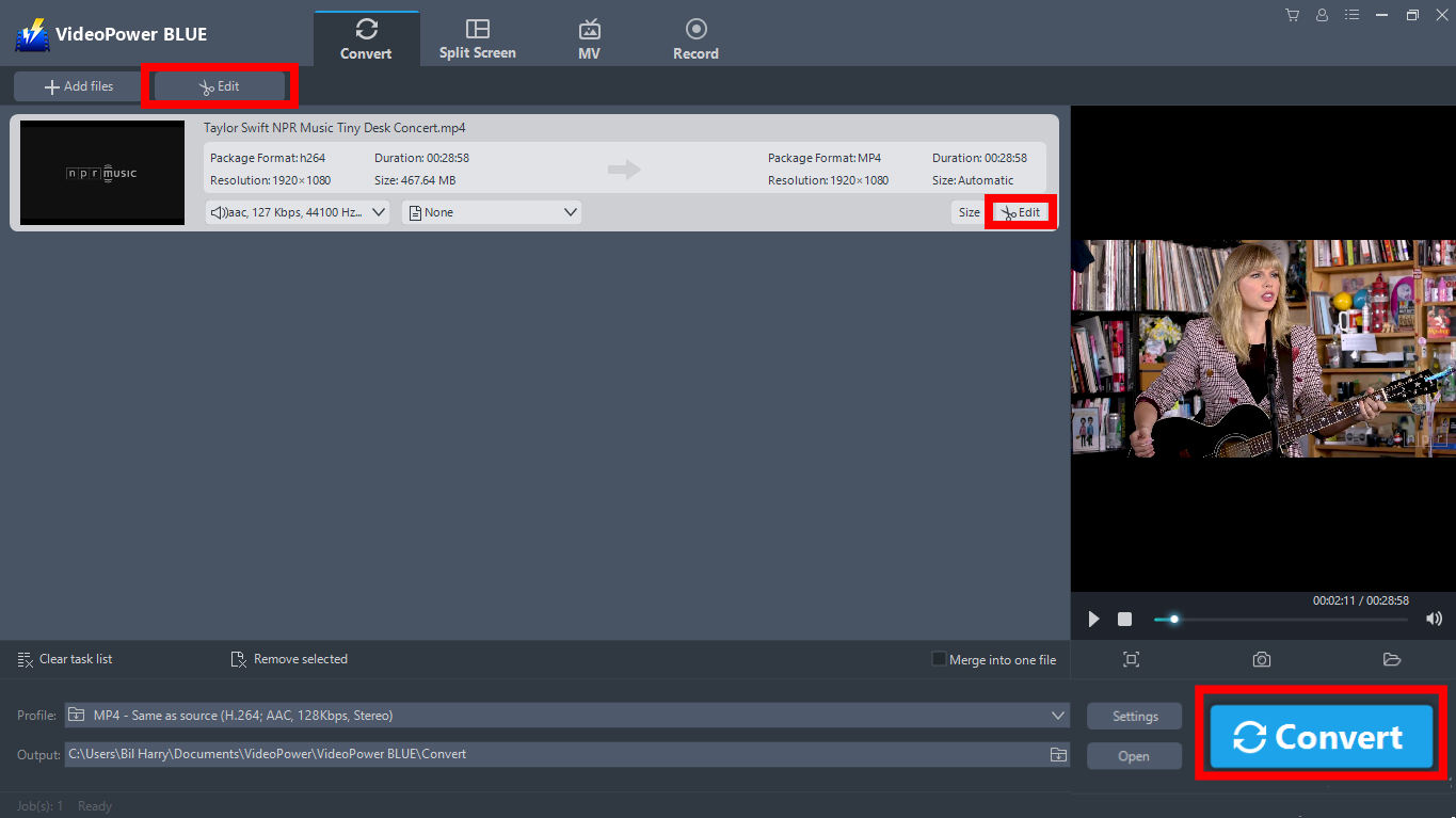 video editor VideoPower BLUE