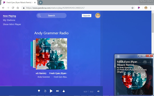 VideoPower YELLOW, Pandora Music Recorder, open pandora