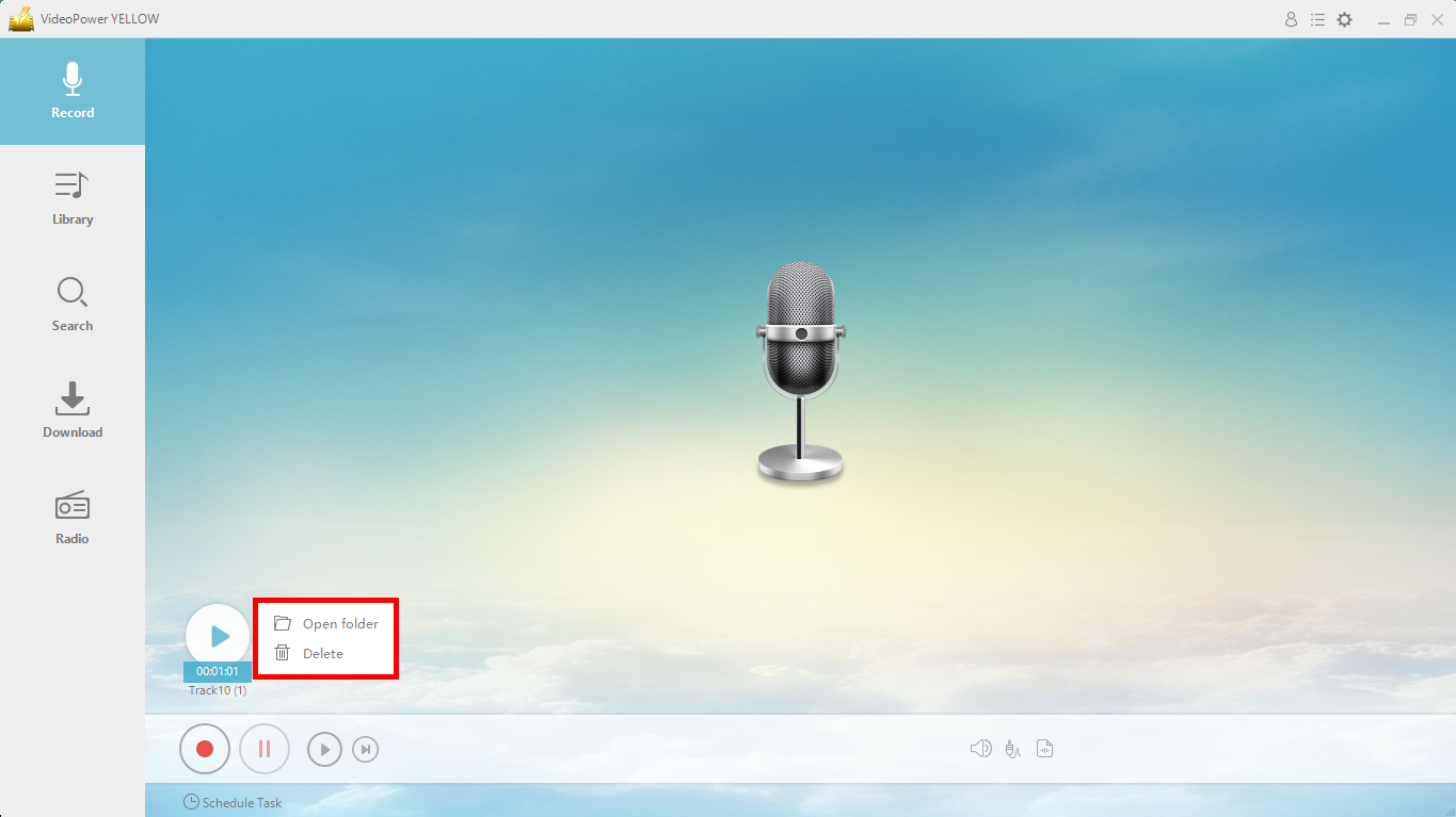 VideoPower YELLOW, Pandora Music Downloader, save file