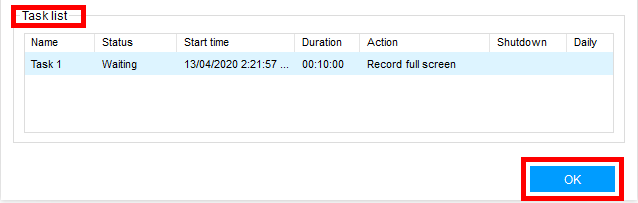 Record Automatically, Screen Record, VideoPower GREEN, save changes image name