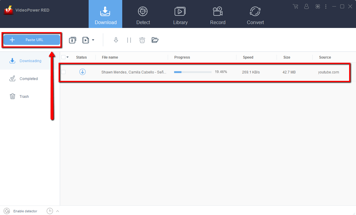 Vevo video downloader, video downloader, VideoPower RED, paste and download
