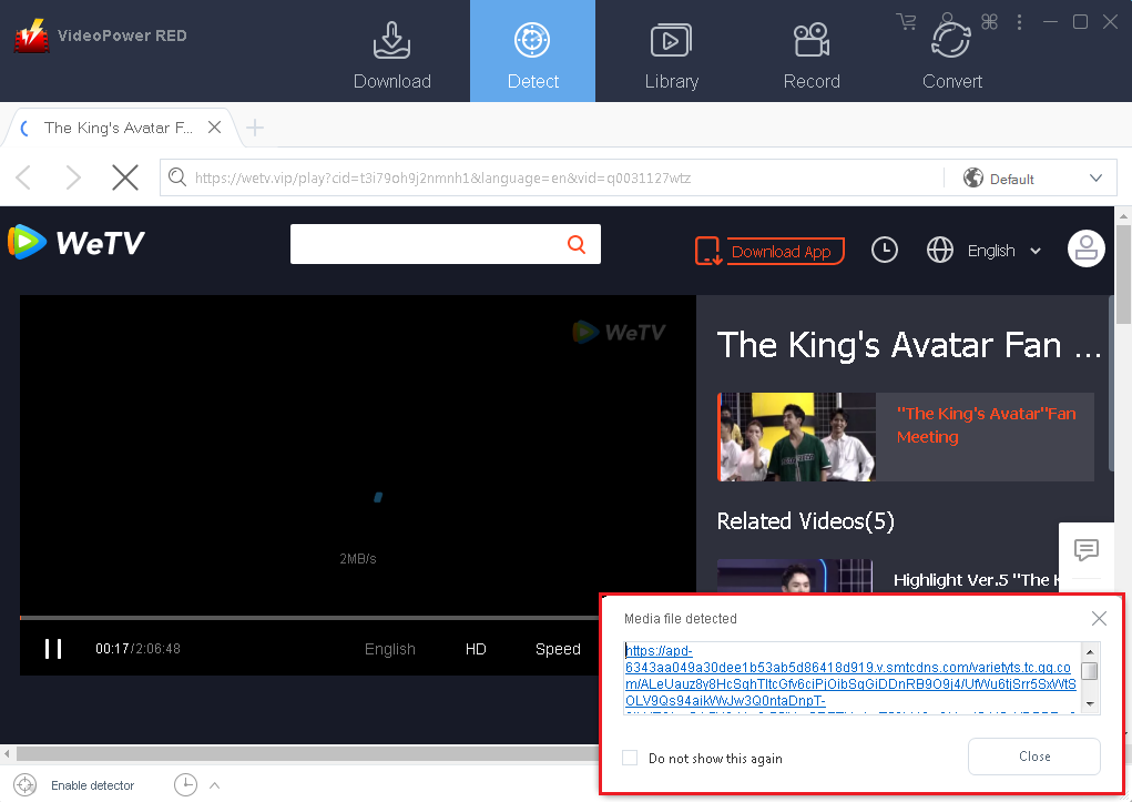VideoPower RED, IDM Alternative, auto-detect other sites